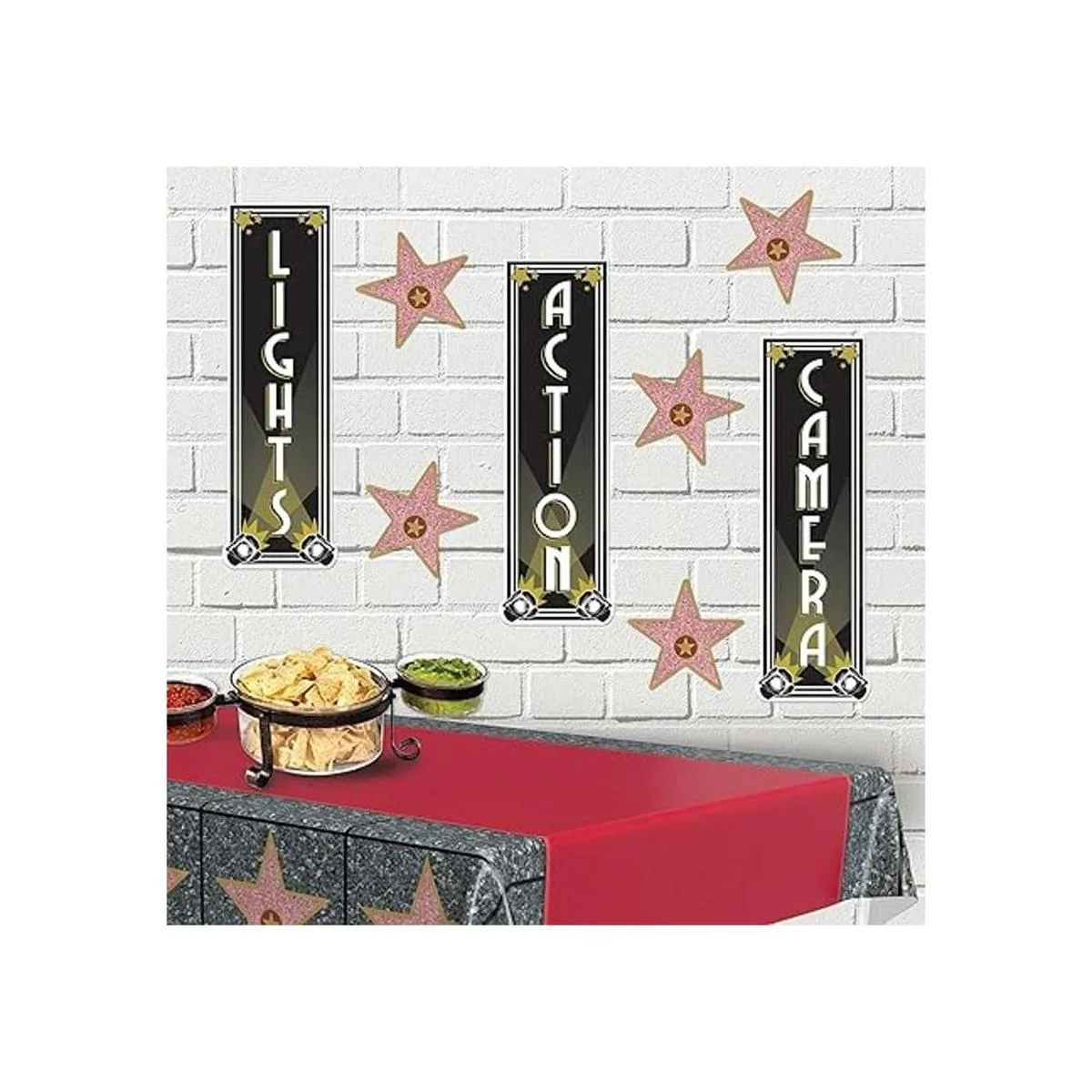 Beistle Mini Star Red Carpet Awards Cortes nocturnos_4