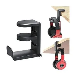 Soporte de gancho para auriculares de PC para juegos_1