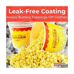 Paquete de 25 cubos de palomitas de maíz retro a prueba de_3