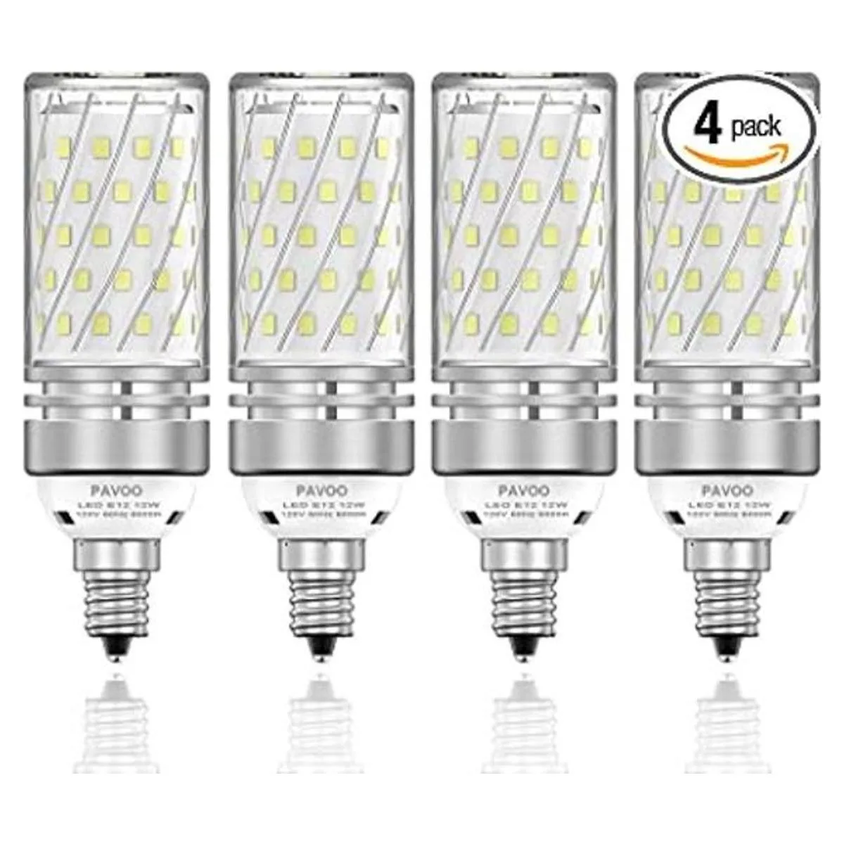 PAVOO Bombillas LED E12 bombillas LED de candelabro de 12_1