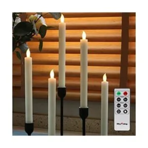 Rhytsing Velas cónicas sin llama de 10 pulgadas con_1