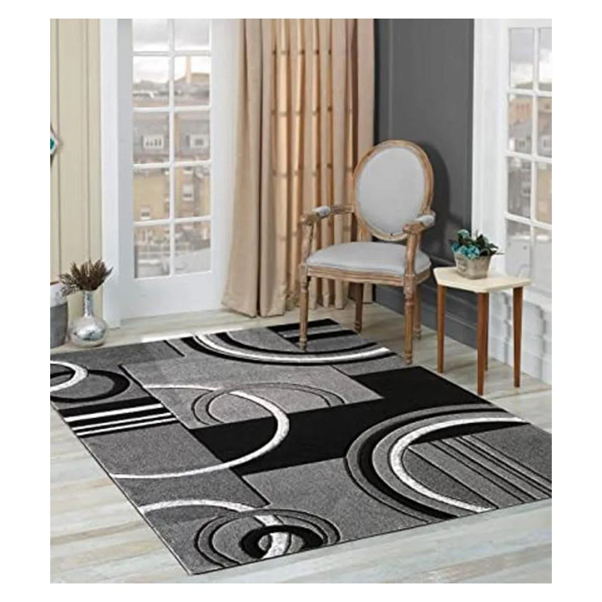 Glory Rugs Alfombra moderna suave tallada a mano_1