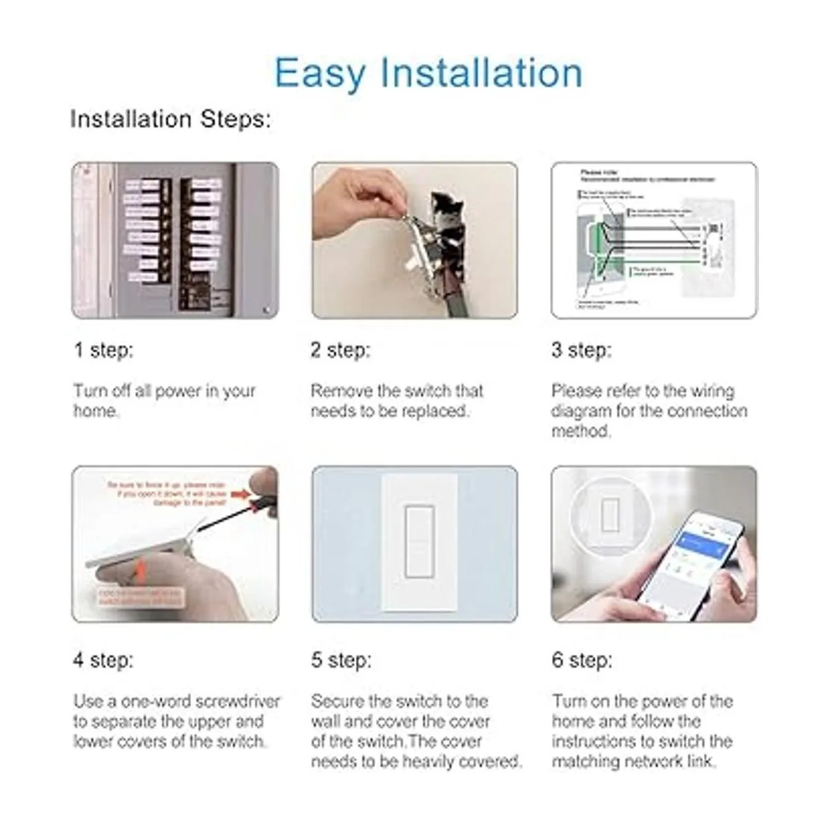 Interruptor de luz inteligente botón de doble interruptor_4