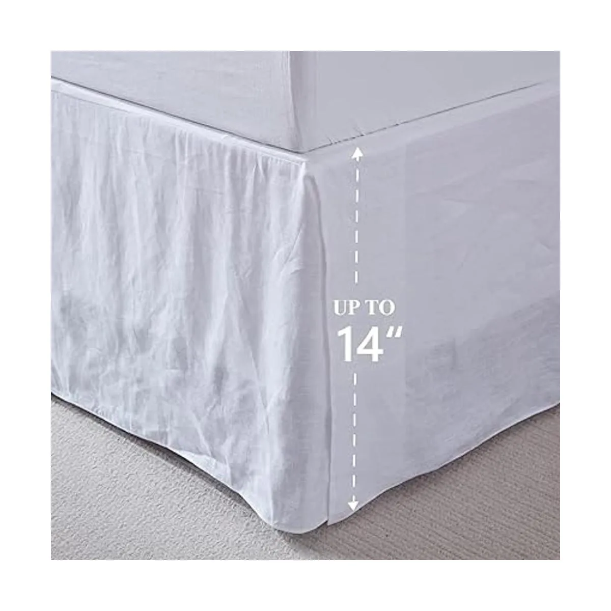 SimpleOpulence Falda de cama 100 lino belga con_3