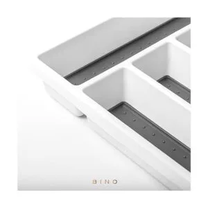BINO Organizador de cubiertos de 5 ranuras blanco_6