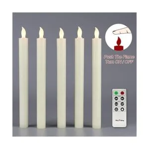 Rhytsing Velas cónicas sin llama de 10 pulgadas con_2