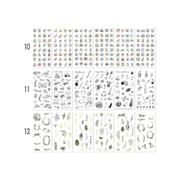 72 hojas de calcomanías para álbumes de recortes_5