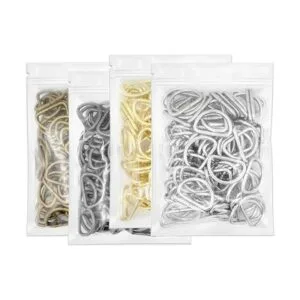 CRAFTMEMORE Juego de 100 anillos en D de metal de 12_3