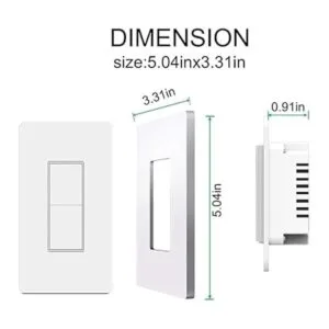 Interruptor de luz inteligente botón de doble interruptor_2