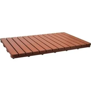 Alfombrilla de baño grande de alta calidad hecha de madera_7