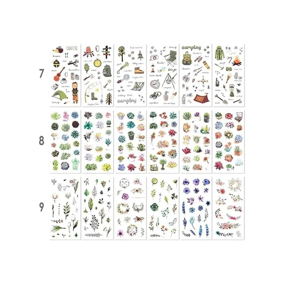 72 hojas de calcomanías para álbumes de recortes_4