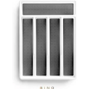 BINO Organizador de cubiertos de 5 ranuras blanco_5