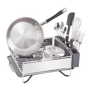 KitchenAid Escurridor compacto para platos de acero_4