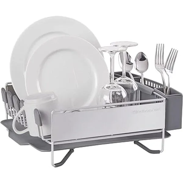 KitchenAid Escurridor compacto para platos de acero_3