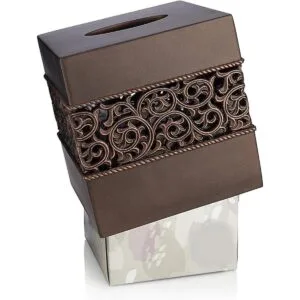 Essentra Home Cubierta cuadrada de caja de pañuelos con_2