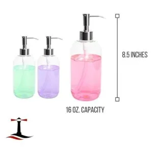 Paquete de 3 botellas dispensadoras de jabón de 16 onzas_3