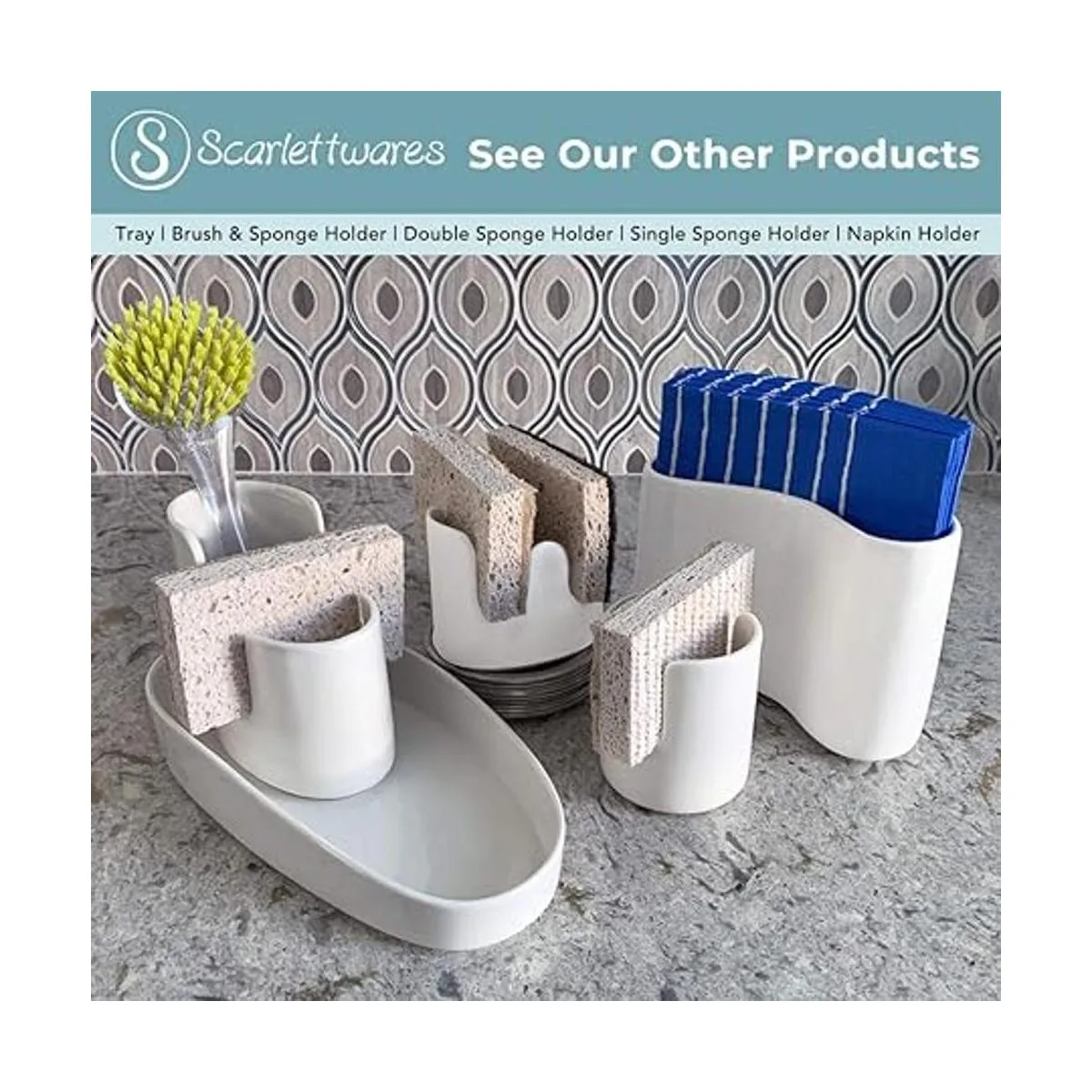 Scarlettwares Esponja para platos soporte para varita de_6