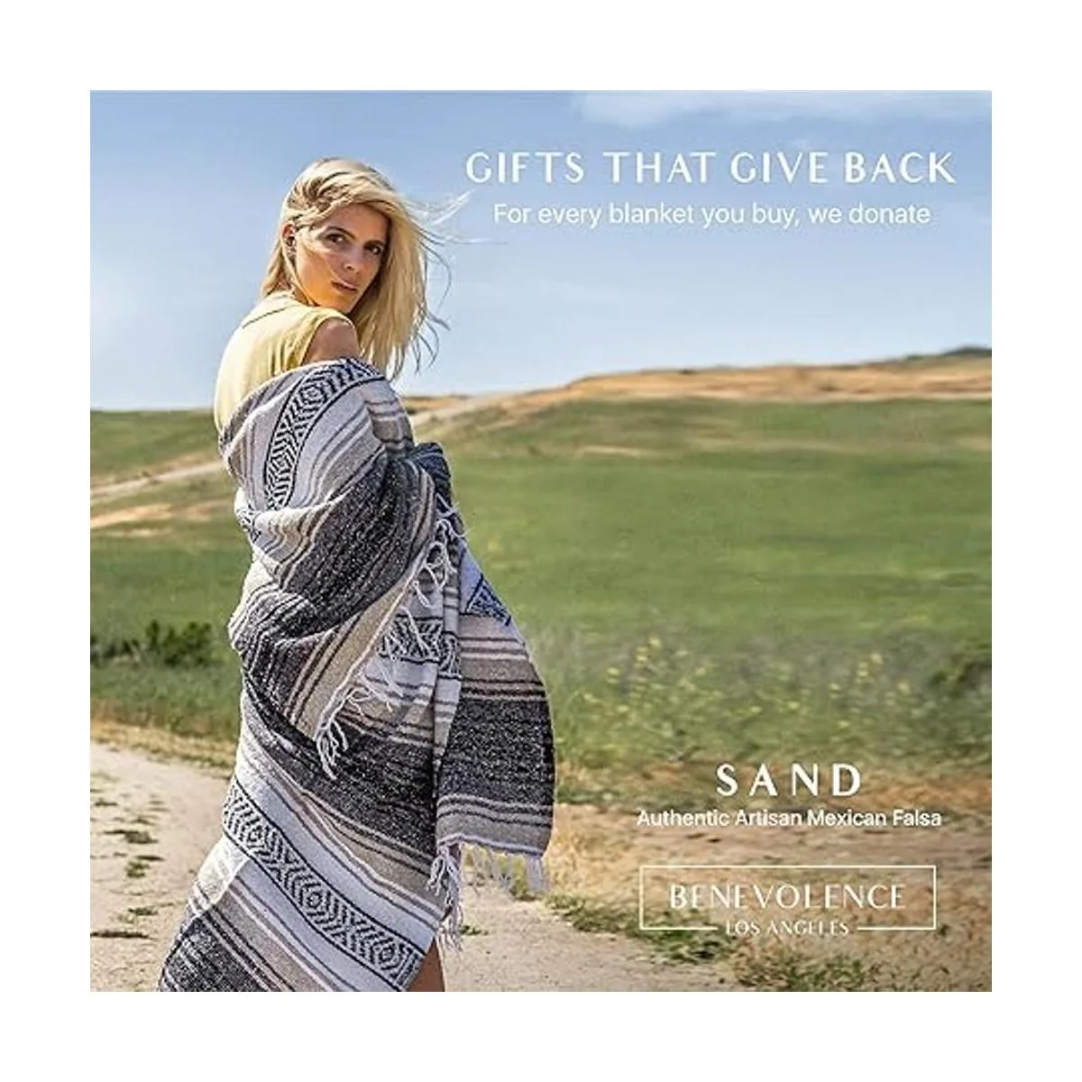 Manta mexicana tipo sarape tejida a mano perfecta para_2