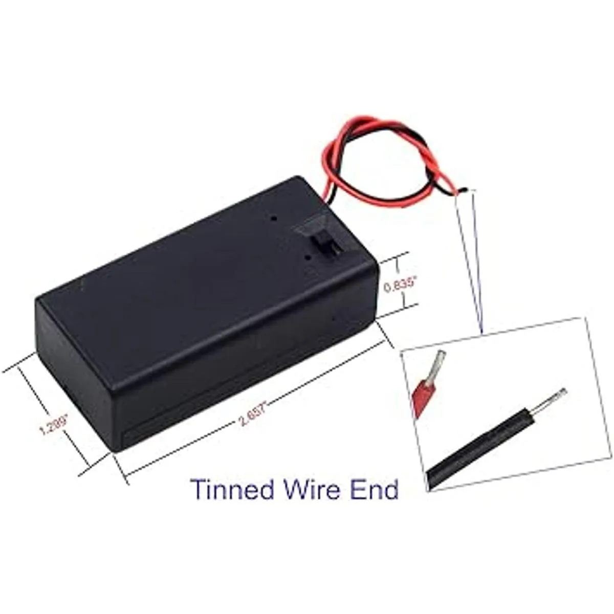 LAMPVPATH Paquete de 5 soportes de batería de 9 V soporte_4