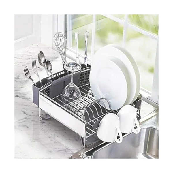 KitchenAid Escurridor compacto para platos de acero_5