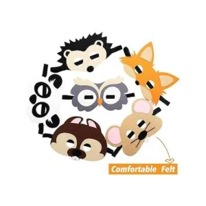 CiyvoLyeen ForestFriends Mascarillas de fieltro de_6