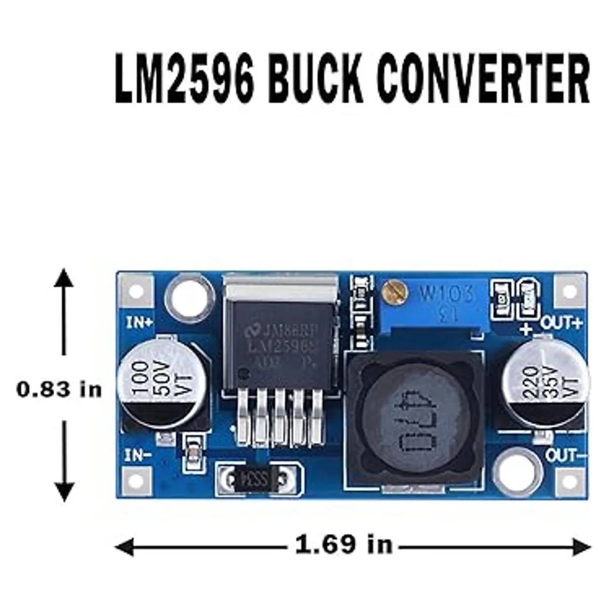 DPLANET 8 unidades LM2596 DCDC Convertidor ajustable_2