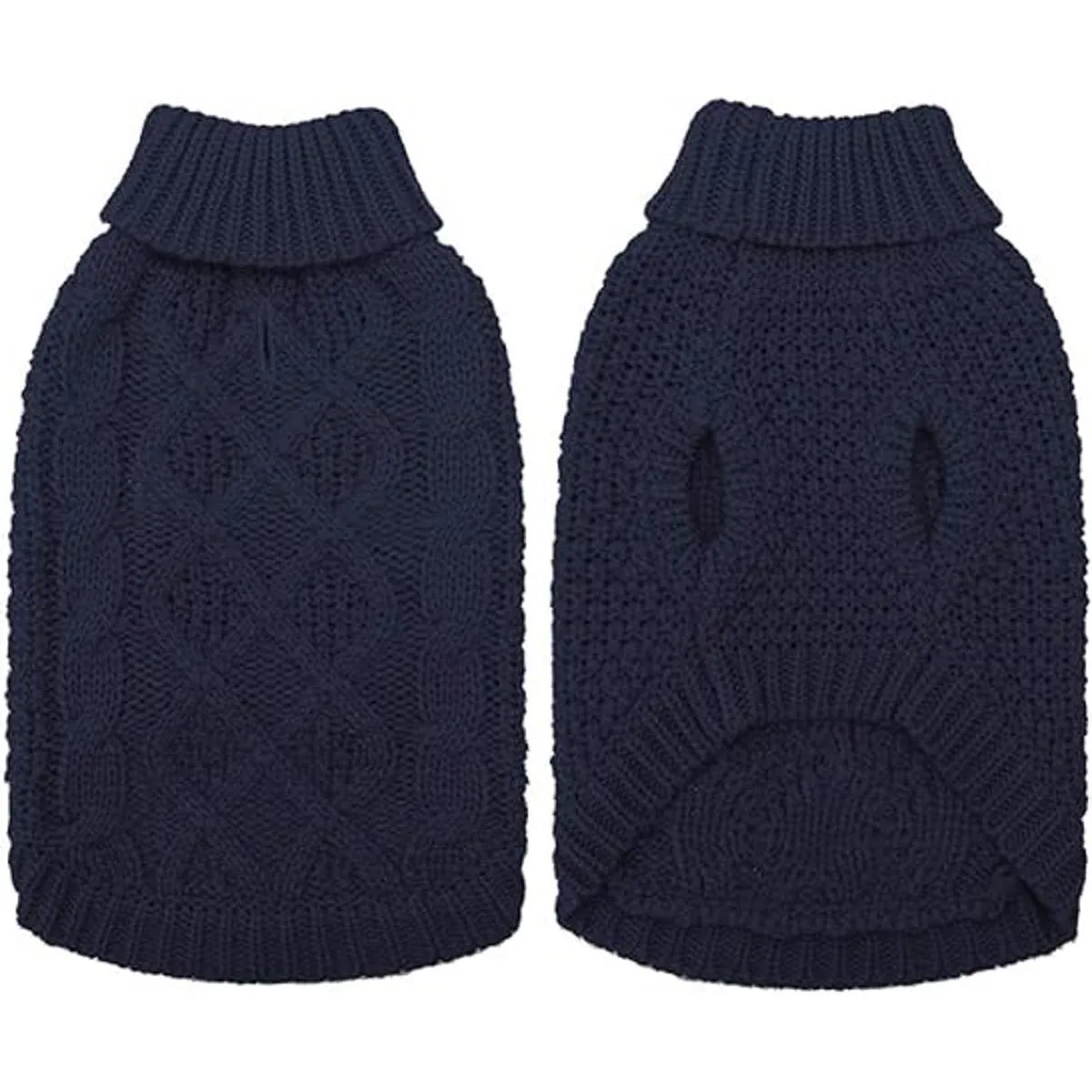 Mihachi Suéter de cuello alto para perros Abrigo de_3