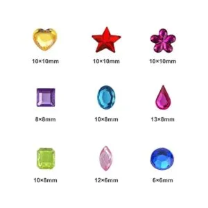 JPSOR 900 piezas de diamantes de imitación acrílicos con_2