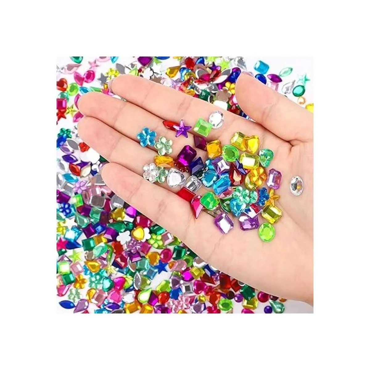 JPSOR 900 piezas de diamantes de imitación acrílicos con_5