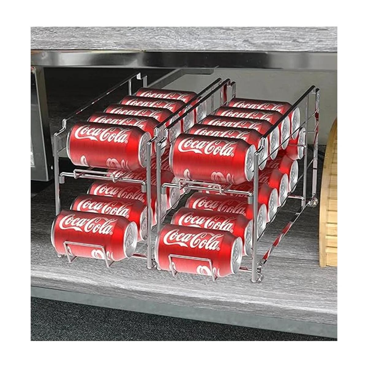 Estante dispensador de latas de bebidas de carga frontal_4