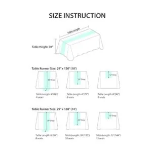 Lings Moment Camino de mesa de gasa transparente color_6