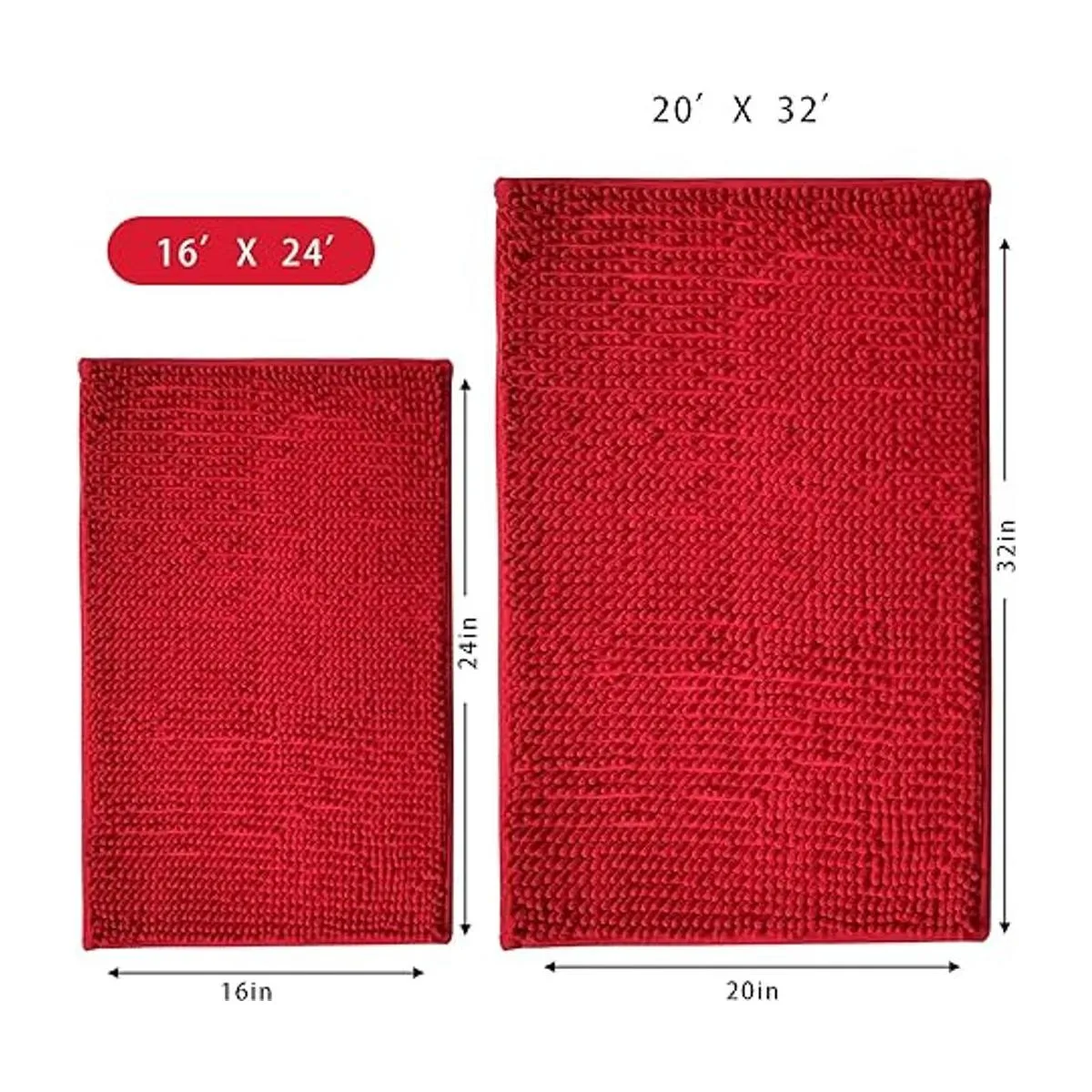 Eanpet Alfombra de baño de chenilla antideslizante con_2