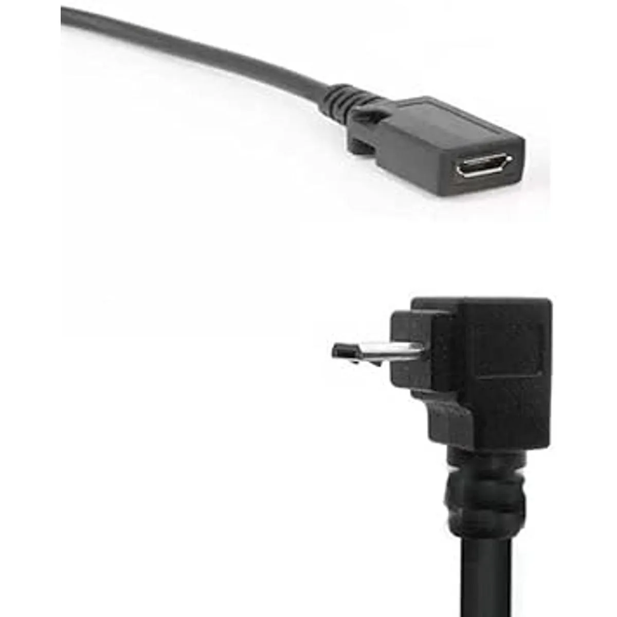 Adaptador de cable de extensión en ángulo de 90 USB Micro_5