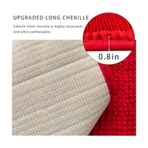 Eanpet Alfombra de baño de chenilla antideslizante con_5