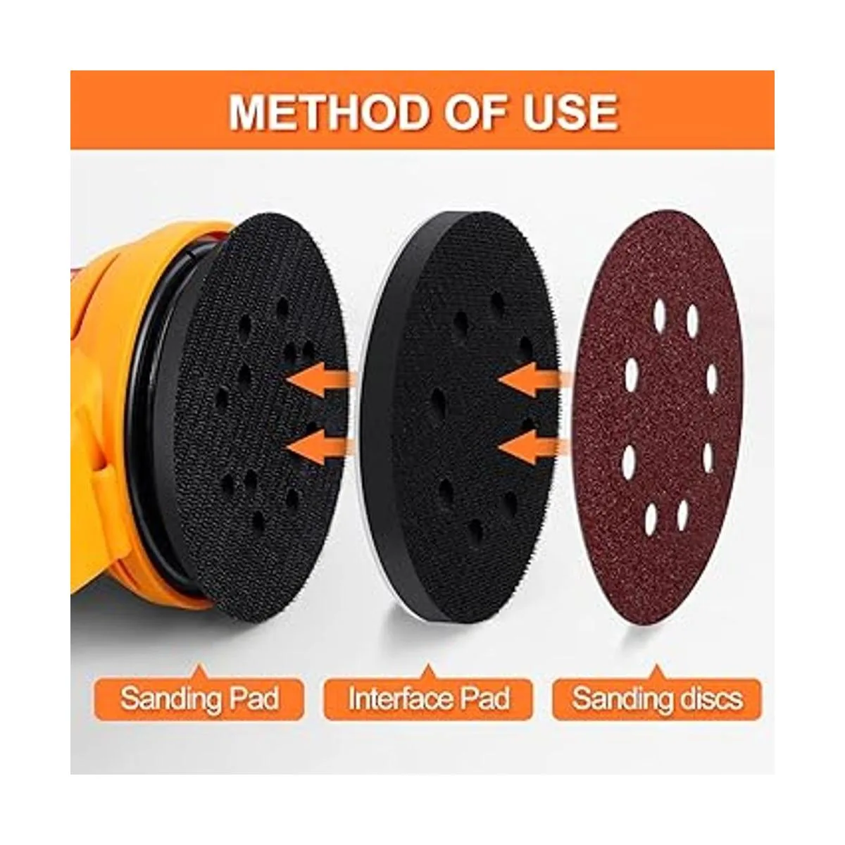Cojín de esponja suave de 5.0 in con 8 agujeros de gancho_3