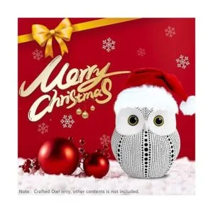 Estatua de búho para detalles de decoración del hogar_2