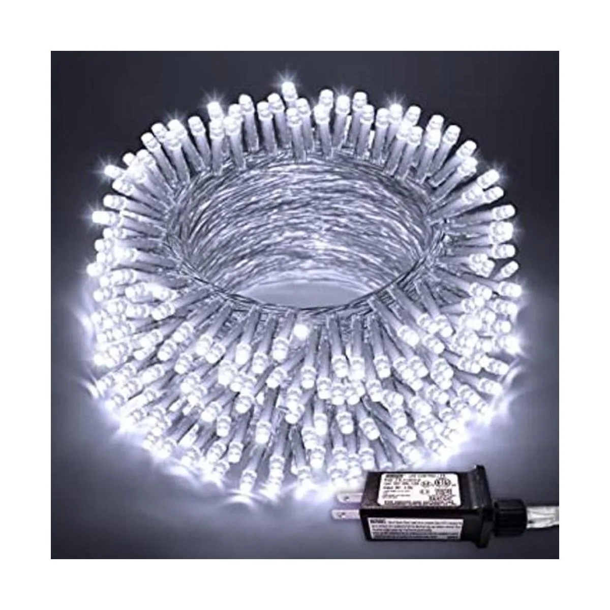 JMEXSUSS Cadena de luces LED blancas de Navidad de 66 pies_1