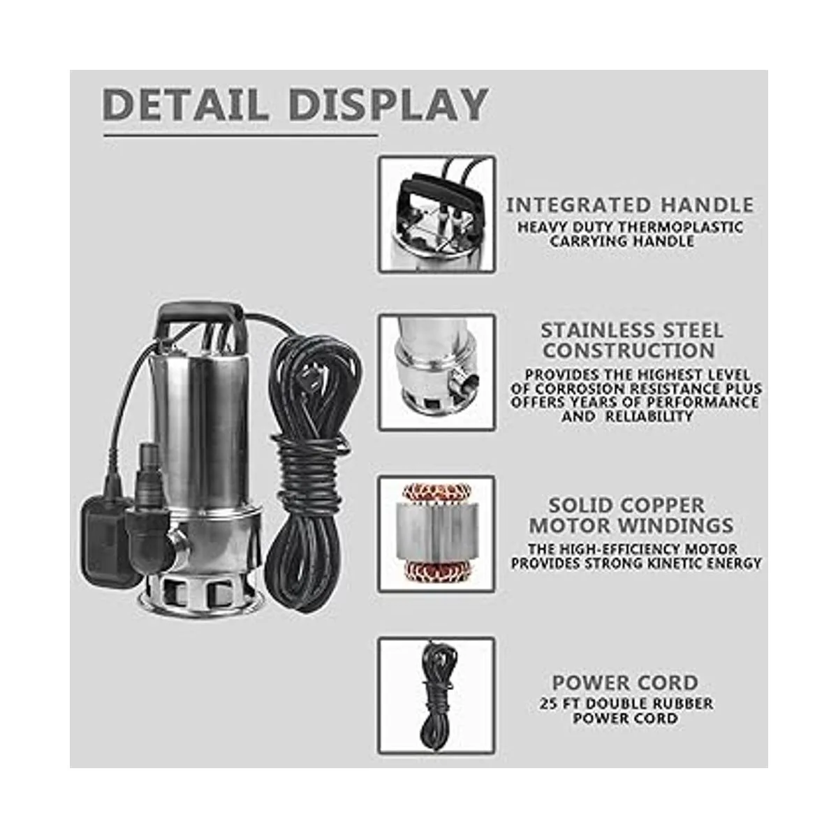 EXTRAUP Bomba de transferencia de agua de drenaje_3