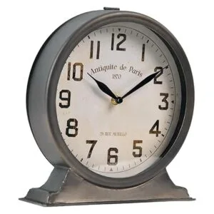 NIKKY HOME Reloj de mantel antiguo funciona con pilas_5