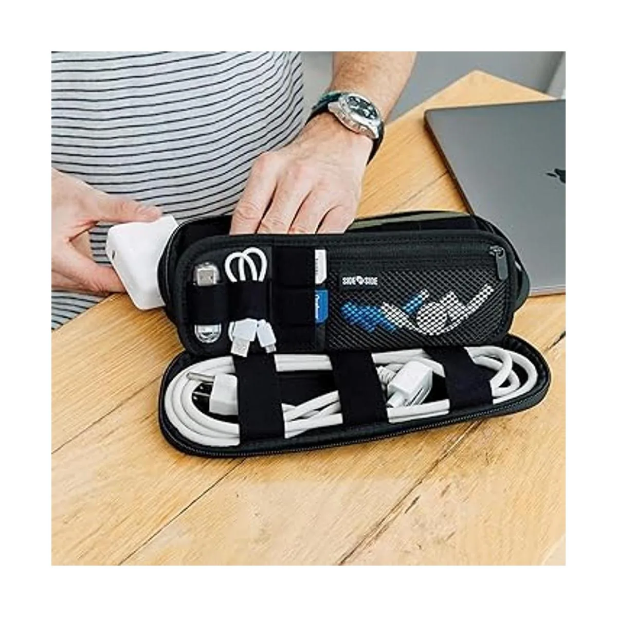 Side By Side Organizador de potencia de viaje para_5