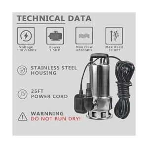 EXTRAUP Bomba de transferencia de agua de drenaje_2