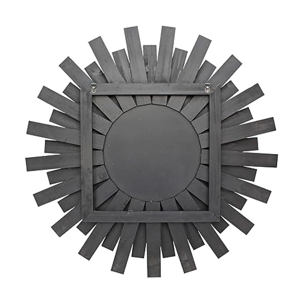 Stonebriar Espejo de pared grande redondo de madera de 32_4