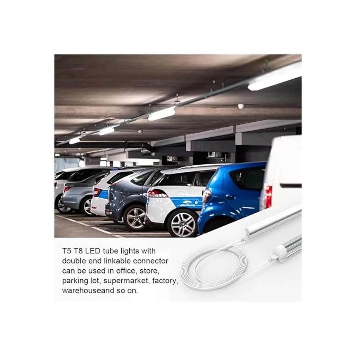 Cable de conexión de lámpara LED T5 T8 de 6 pies cables_4