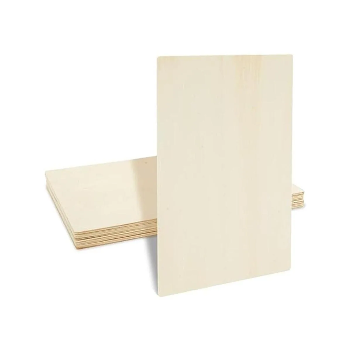 Paquete de 4 rebanadas de madera rectangulares sin acabar_6