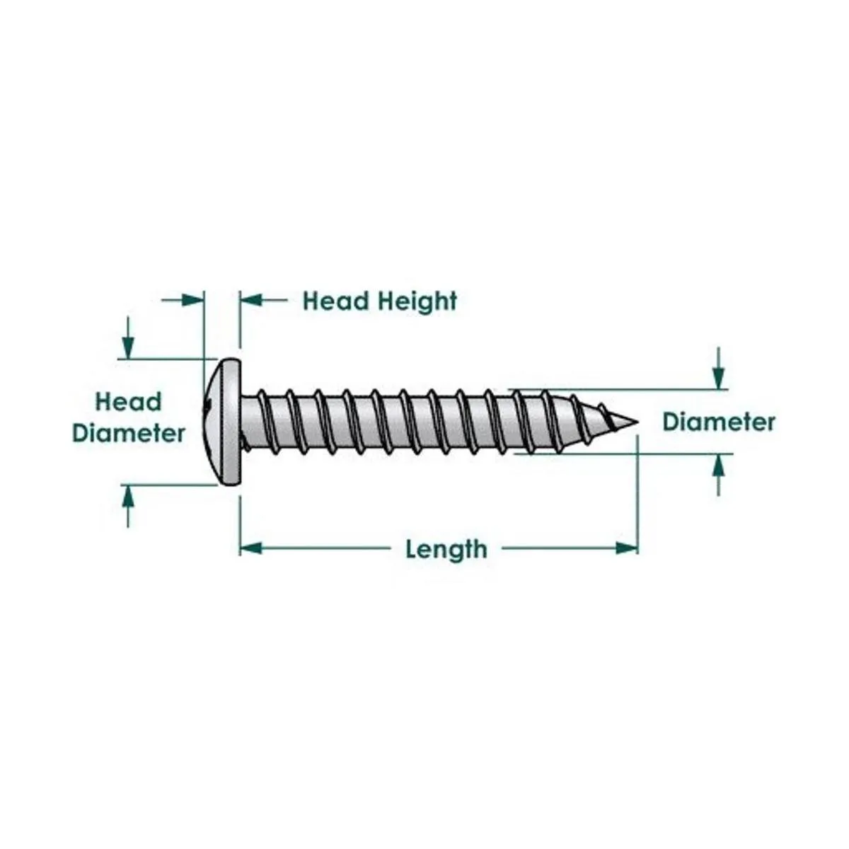 100 tornillos de chapa autoperforante Phillips TEK BCP56_2