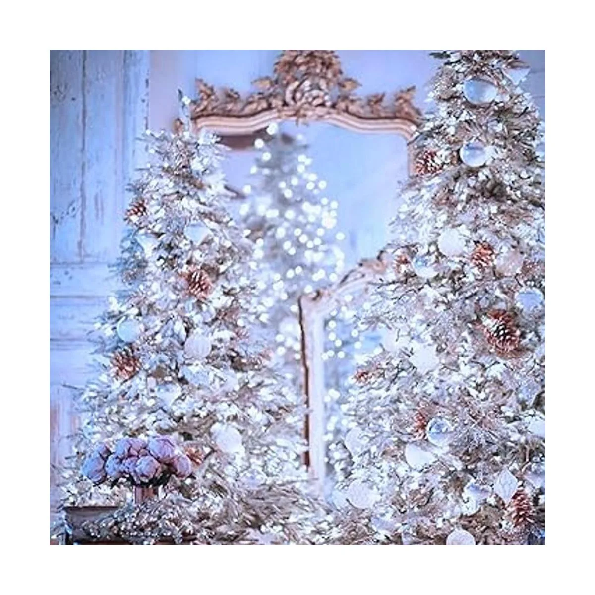 JMEXSUSS Cadena de luces LED blancas de Navidad de 66 pies_4