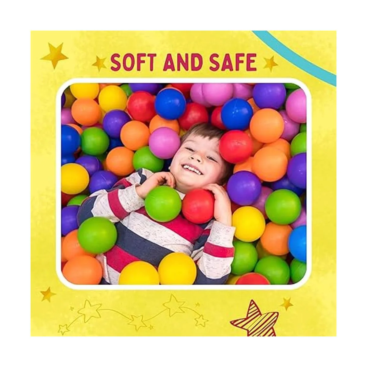 Playz Pelotas plásticas suaves de juguete con 8 colores_4