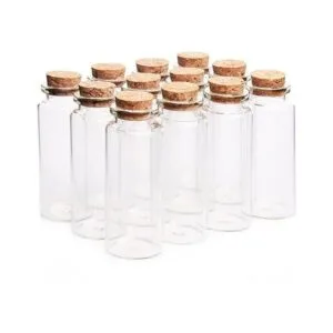Danmu Mini botellas de vidrio de 1.18 x 2.75 pulgadas_3