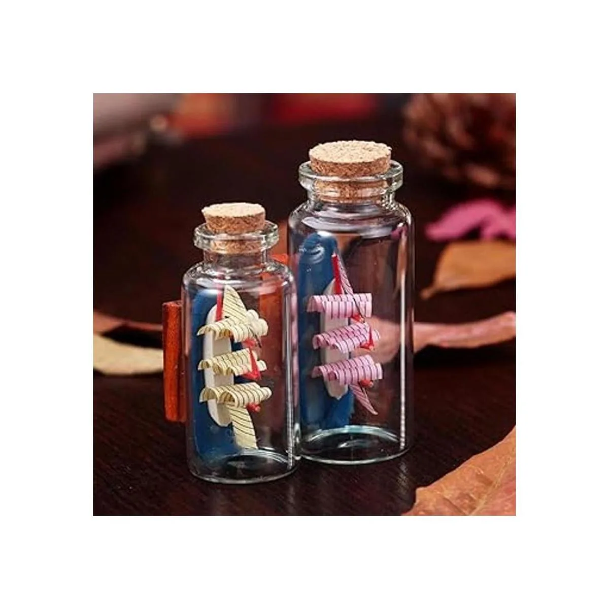 Danmu Mini botellas de vidrio de 1.18 x 2.75 pulgadas_6