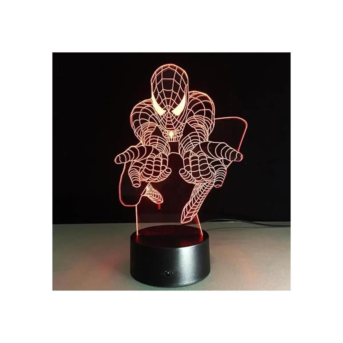 SerkyHome Luz nocturna de ilusión 3D para niños 7 colores_5